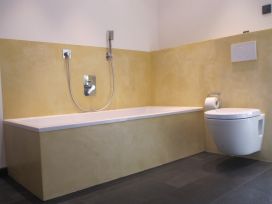 Stucwerk op gipsplaten beton